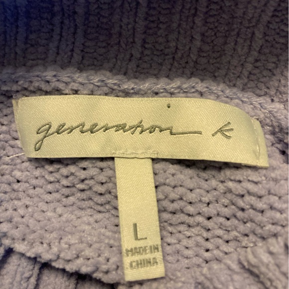 Generation K mock turtleneck style soft sweater - size L - Picture 3 of 4